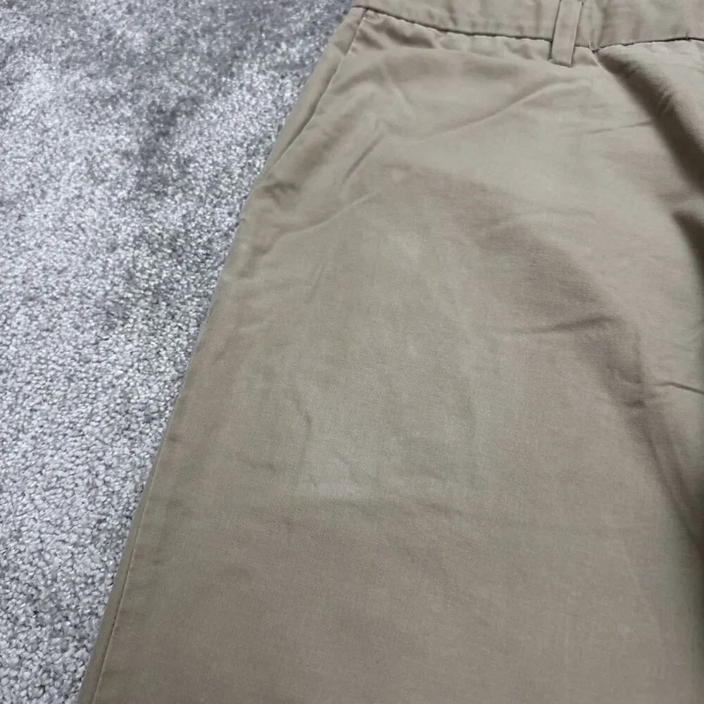 Banana Republic Tailored Slim Fit Non Iron Chino Pants Mens 34x32 Khaki Brown